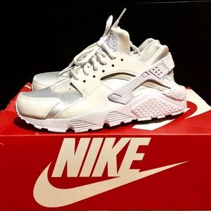 White Nike Huarache Sneakers